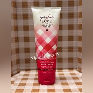 NEW B&BW Gingham Love Body Cream 8 oz, full size